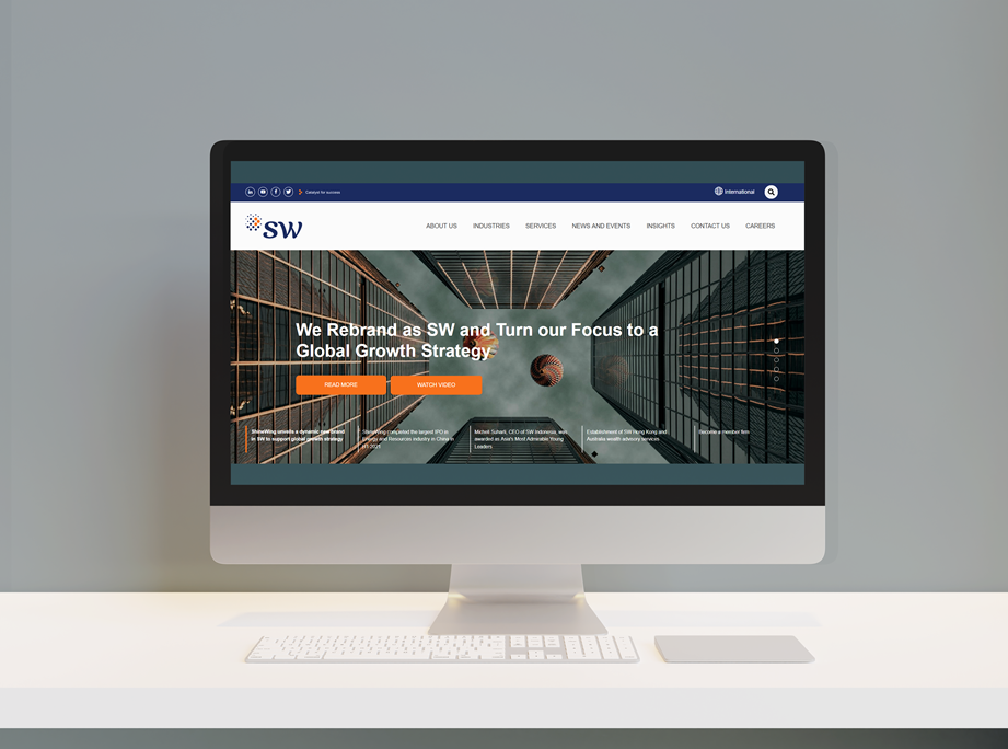 SW International has a new look for its website