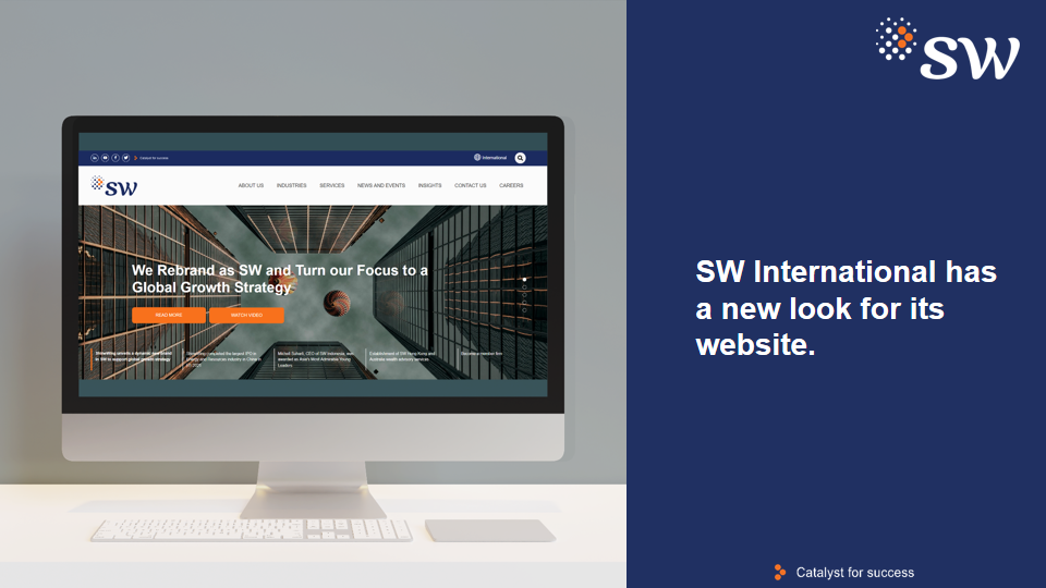 SW International has a new look for its website