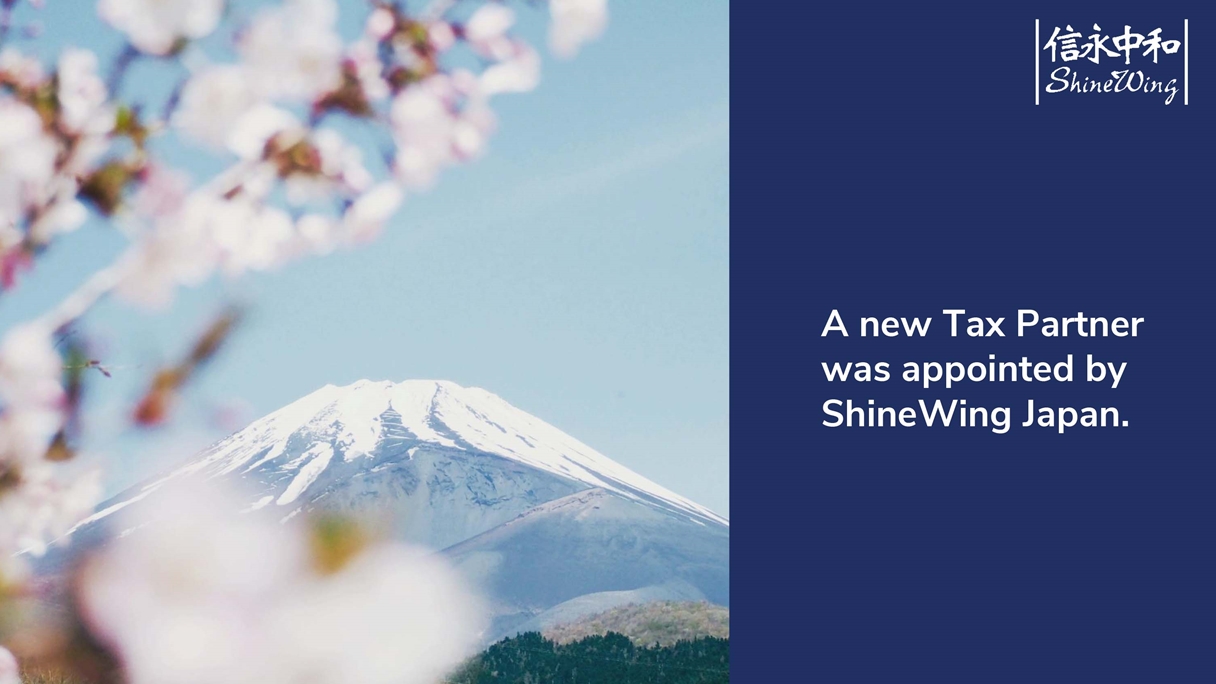 A new Tax Partner appointed by ShineWing Japan